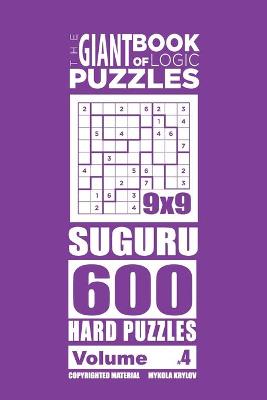 Book cover for The Giant Book of Logic Puzzles - Suguru 600 Hard Puzzles (Volume 4)