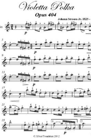 Cover of Violetta Polka Easy Violin Sheet Music