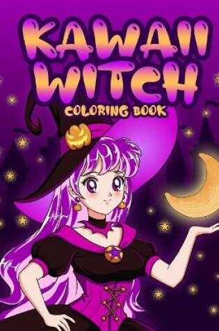 Cover of Kawaii Witch Coloring Book