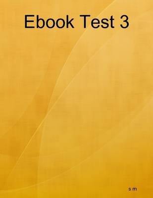 Book cover for Ebook Test 3