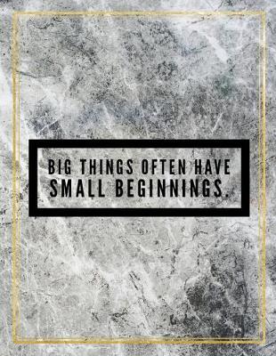 Book cover for Big things often have small beginnings.