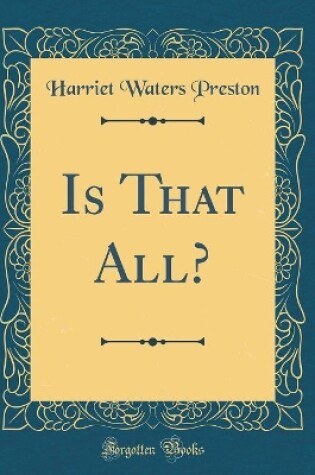 Cover of Is That All? (Classic Reprint)