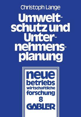 Cover of Umweltschutz und Unternehmensplanung