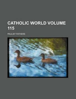 Book cover for Catholic World Volume 115