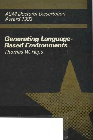 Cover of Generating Language-based Environments