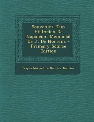 Book cover for Souvenirs D'Un Historien de Napoleon