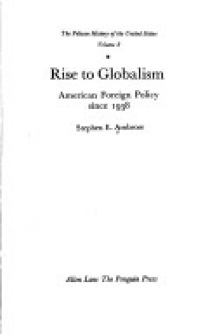 Cover of Rise to Globalism