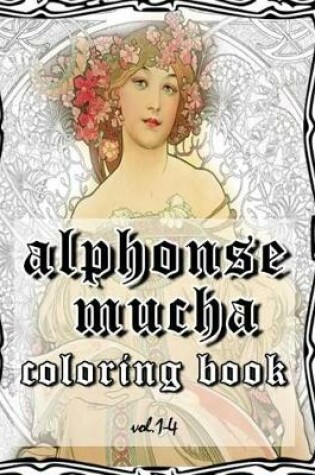 Cover of Alphonse Mucha Coloring Book Vol.1-4