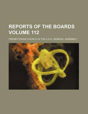 Book cover for Reports of the Boards Volume 112