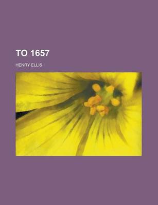 Book cover for To 1657