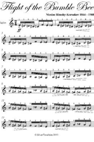 Cover of Flight of the Bumble Bee Easy Violin Sheet Music