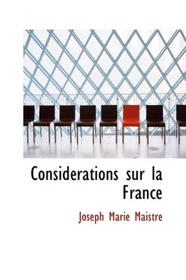 Book cover for Consid Rations Sur La France