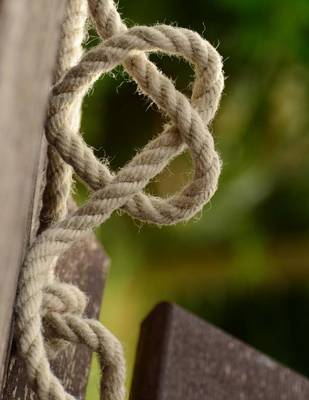 Book cover for Jumbo Oversized Rope Twisted Into a Heart Knot