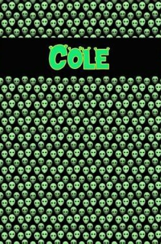 Cover of 120 Page Handwriting Practice Book with Green Alien Cover Cole