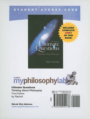 Book cover for MyLab Philosophy with Pearson eText -- Standalone Access Card -- for Ultimate Questions