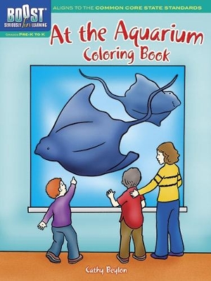 Book cover for Boost at the Aquarium Coloring Book
