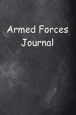 Book cover for Armed Forces Journal Chalkboard Design