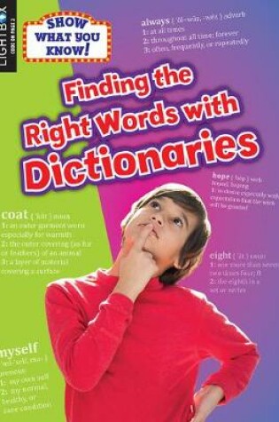 Cover of Finding the Right Words with Dictionaries