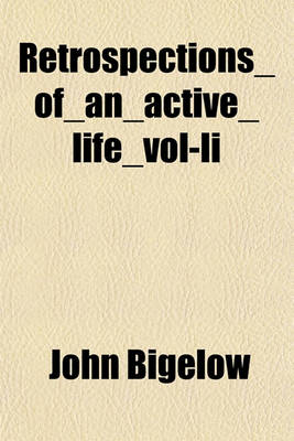 Book cover for Retrospections_of_an_active_life_vol-II