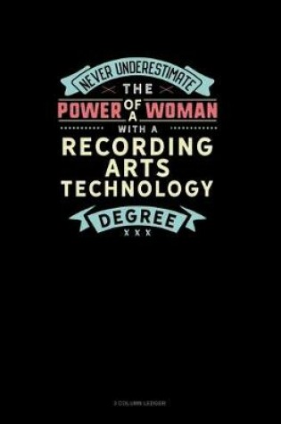Cover of Never Underestimate The Power Of A Woman With A Recording Arts Technology Degree