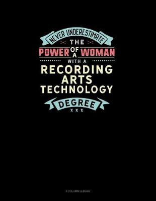 Book cover for Never Underestimate The Power Of A Woman With A Recording Arts Technology Degree