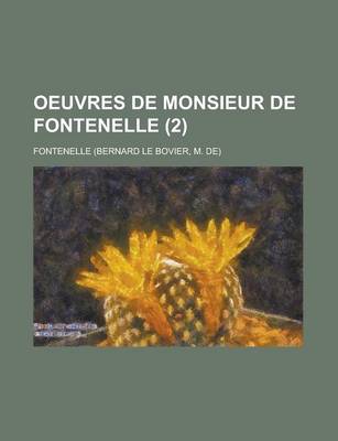 Book cover for Oeuvres de Monsieur de Fontenelle (2)