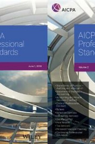 Cover of AICPA Professional Standards, 2018