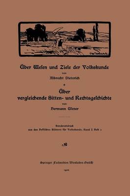 Book cover for Über Wesen und Ziele der Volkskunde