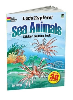 Cover of Sea Animals Sticker Coloring Book