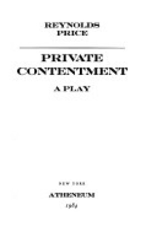 Cover of Private Contentment