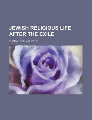 Book cover for Jewish Religious Life After the Exile