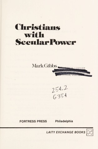 Cover of Christians with Secular Power