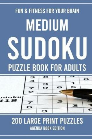 Cover of Medium Sudoku Puzzle Book for Adults