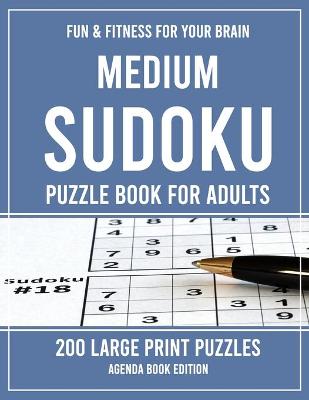 Book cover for Medium Sudoku Puzzle Book for Adults