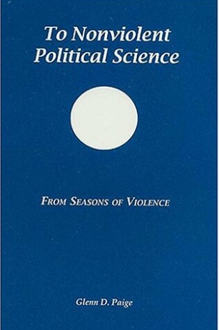 Cover of To Nonviolent Political Science