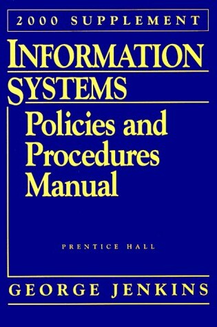 Cover of Information Systems Policies and Procedures Manual, 2000 Supplement with CD-ROM