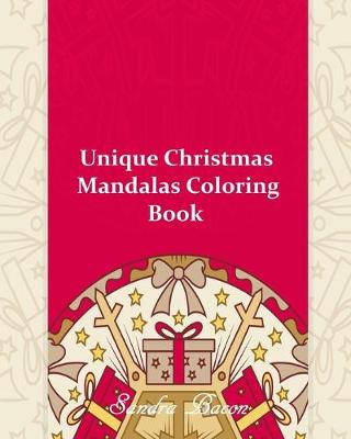 Book cover for Unique Christmas Mandalas Coloring Book