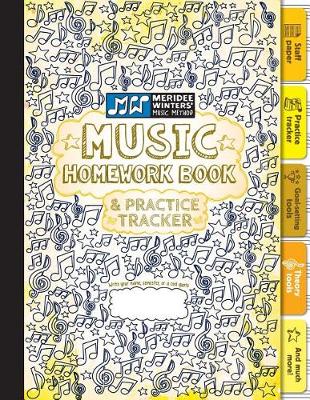 Book cover for Music Homework Book and Practice Tracker (Yellow)