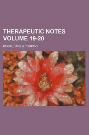 Cover of Therapeutic Notes Volume 19-20