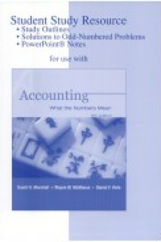 Cover of Student Study Resource for Use with Accounting