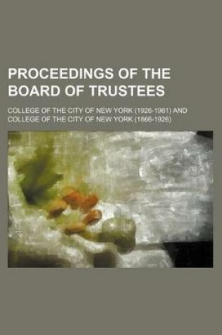 Cover of Proceedings of the Board of Trustees
