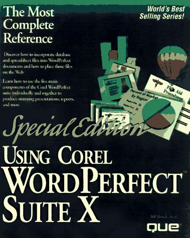 Cover of Using Corel Wordperfect Suite X