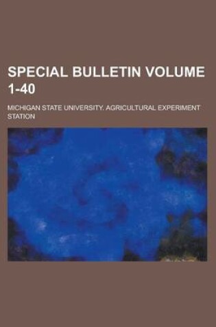 Cover of Special Bulletin Volume 1-40