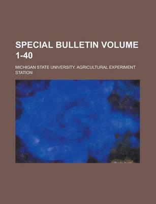 Book cover for Special Bulletin Volume 1-40