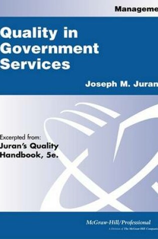 Cover of Quality in Government Services