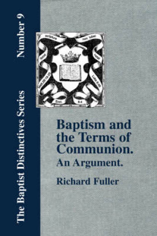 Cover of Baptism and the Terms of Communion