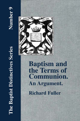 Book cover for Baptism and the Terms of Communion