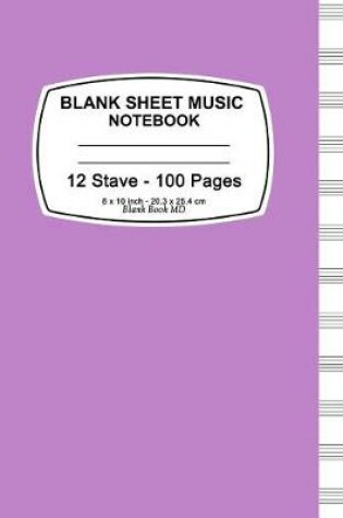 Cover of Blank Sheet Music Notebook (Purple)