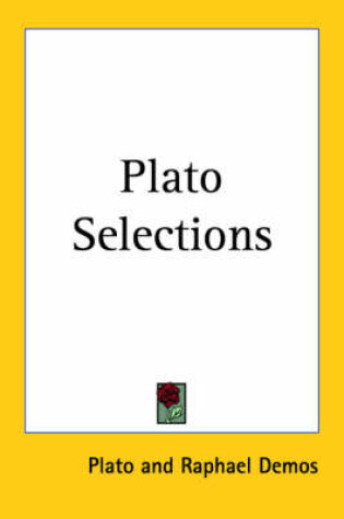 Cover of Plato Selections (1927)