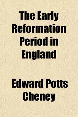 Book cover for The Early Reformation Period in England